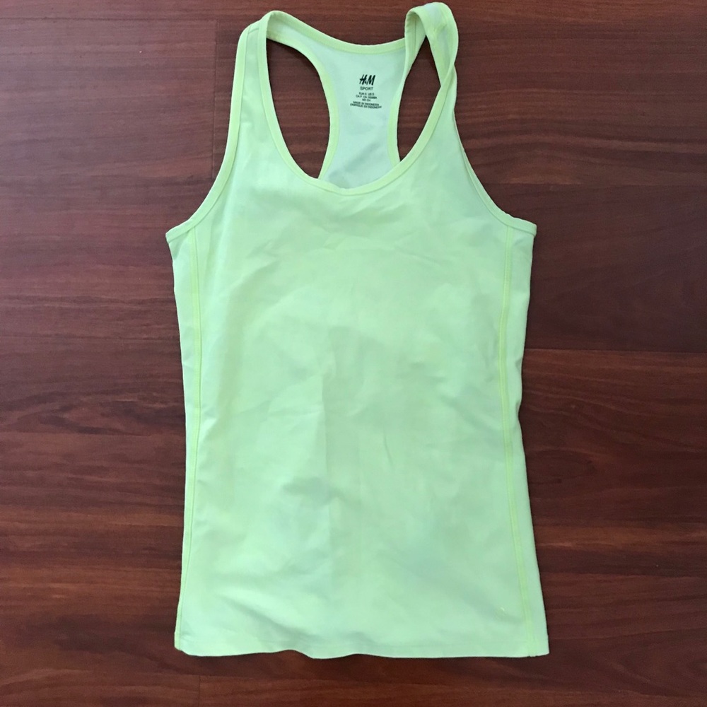 H&M Neon Yellow workout tank